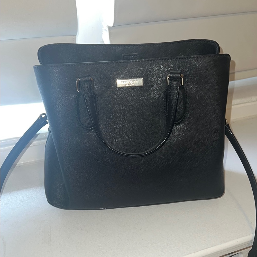 kate spade Black Tote with Structured Shape and Dual Handles